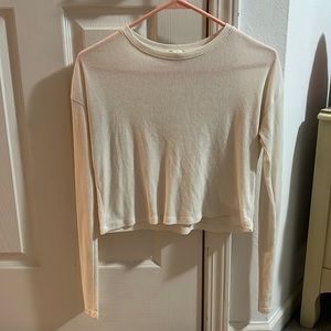 F21 Long Sleeve Crop Top